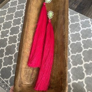 Long tassel fashion earring